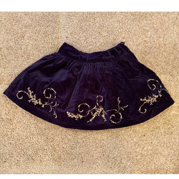 Janie and Jack Other - Janie and Jack Blue velvet skirt